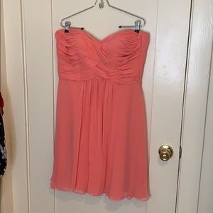 Coral bridesmaid’s dress (or party dress)
